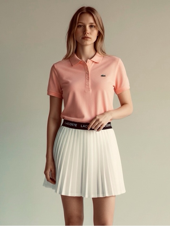 Lacoste Tops - Lacoste Piqué Polo Salmon Color Shirt